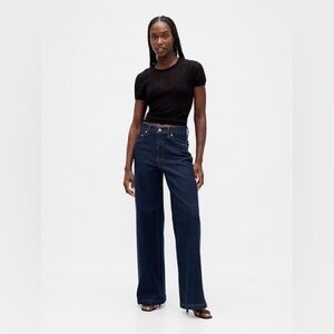 NWT Gap High Rise Stride Wide Leg Jeans